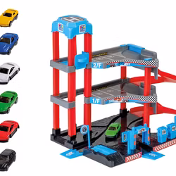 Parkeringshus med bil