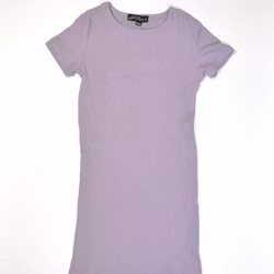 Ribbad klänning, storlek 134/140