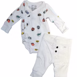 Klädset body och byxor, storlek 56