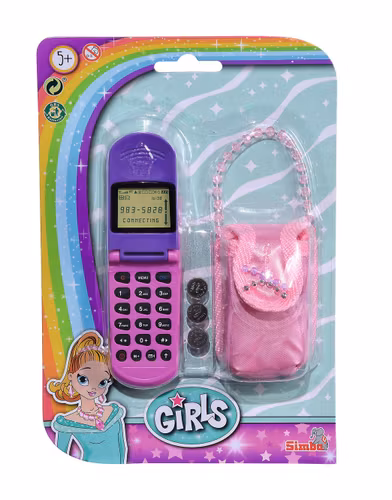 Leksaks telefon med väska