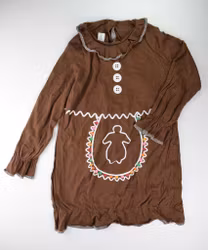 Pepparkaka klänning, storlek 122/128