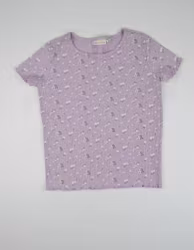 Ribbad T-shirt, storlek 98/104