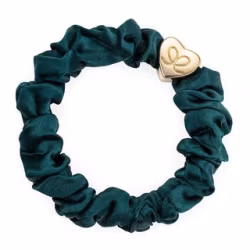 By Eloise Guld hjärtaberlock sidenscrunchie