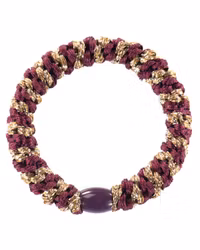 Kknekki Bordeaux-Cognac glitter stripe