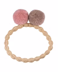 Kknekki PomPom beige glitter w dustyRose-dove