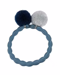 Kknekki PomPom dustyBlue w silver-navy