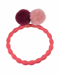 Kknekki PomPom rasberry w dustyRose-LBordeaux
