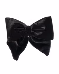 Luxury Bow Silk Velvet Black