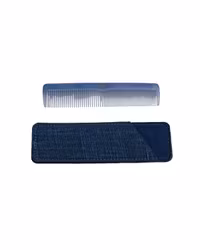 Travel comb small Belgian linen Indigo