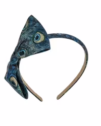 Hairband with bow mw Liberty Peacock