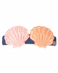 Hair clip with shell Handmade