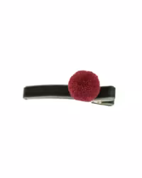 Aligator clip velvet w PomPom
