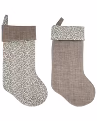 Christmas Stocking reversible mw Liberty Feather