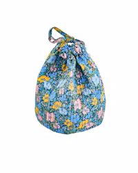 Pouch round mw Liberty Meadow Song Blue