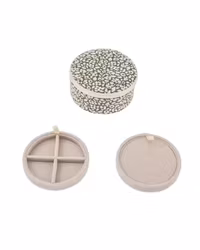 Jewelry box round mw Liberty Feather