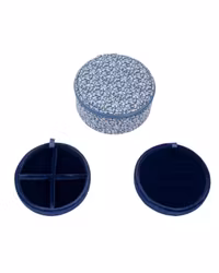 Jewelry box round mw Liberty Pepper Blue