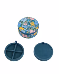 Jewelry box round mw Liberty Meadow Song Blue