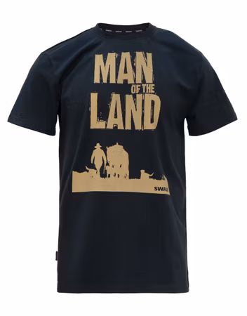 SWAZI - T-shirt "Man of the Land" - Svart
