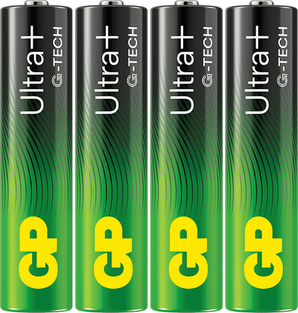 GP Ultra Plus Alkaline AAA-batteri, LR03, - 4-pack