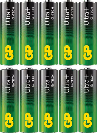 GP Ultra Plus Alkaline AAA-batteri, LR03, - 10-pack