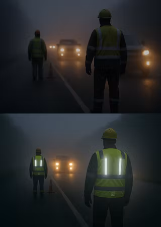 Hiviz Varselväst med led