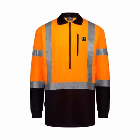 Swazi Hi-Vis Climb-Max långärmad pikétröja med reflex