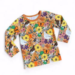 Långärmad tröja, Fjäll längtan beige/latte