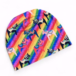 Mössa dalahäst, regnbåge /pride