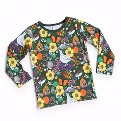 Långärmad tröja, Fjäll längtan grön