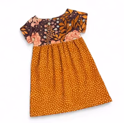 Klänning Flower flow / stone dots