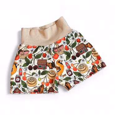 Shorts, bigarrå créme/beige