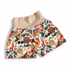 Shorts, bigarrå créme/beige