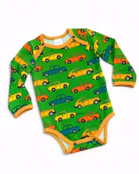 Retro body, bilar grön