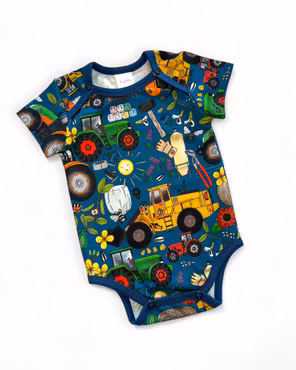 Body, traktorer blå