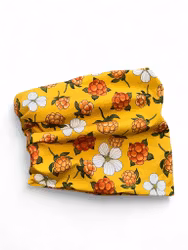 Halsbuff hjortron, senapsgul