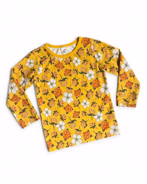 Långärmad tröja, Hjortron senapsgul