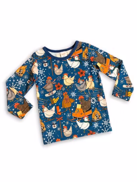 Långärmad tröja, Hönor / vinteraktivitet, Blå