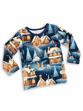 Långärmad tröja, pepparkakshus