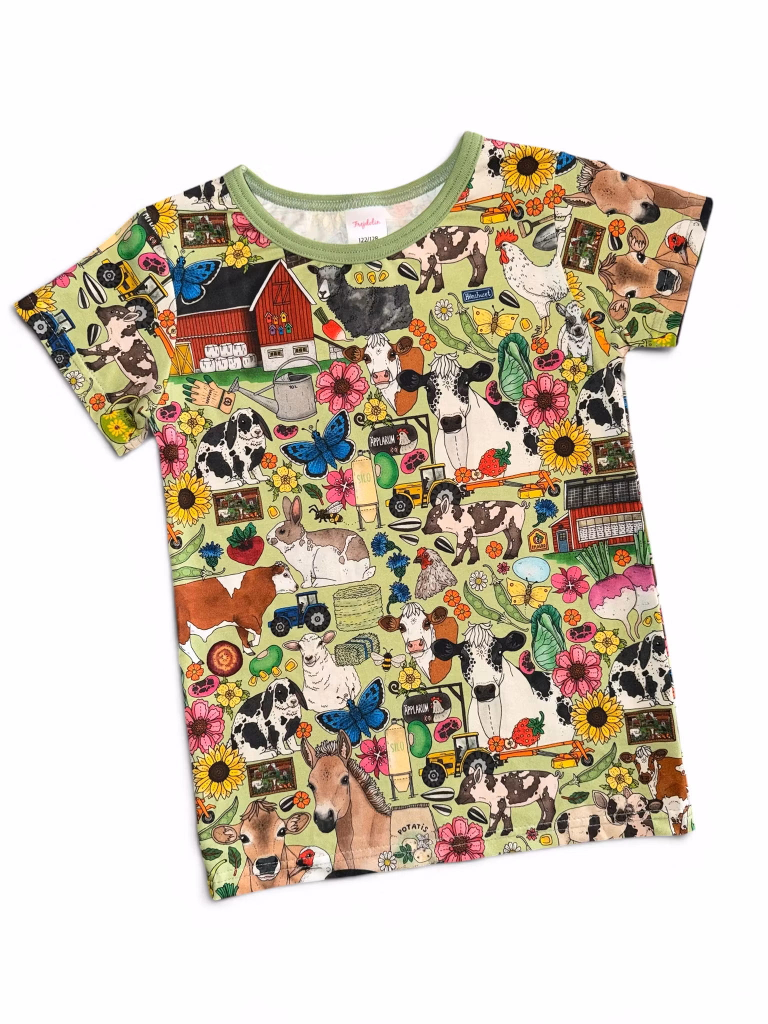 T-shirt, bondgård ljusgrön
