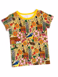 T-shirt, grusvägen ljusgul
