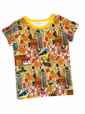 T-shirt, grusvägen ljusgul
