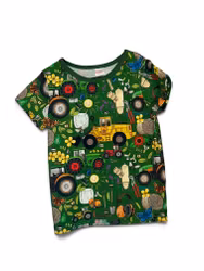 T-shirt, traktorer grön