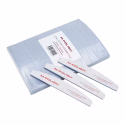 ZEBRA HALF MOON NAIL FILE  - LONG LASTING CERAMIC - 80/80 GRIP