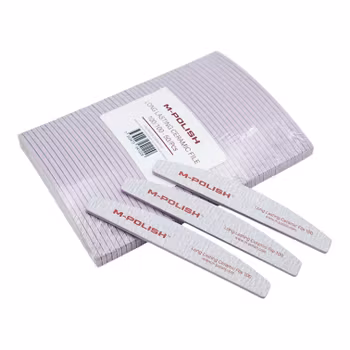 ZEBRA HALF MOON NAIL FILE - LONG LASTING CERAMIC - 100/100 GRIP