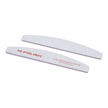 ZEBRA HALF MOON NAIL FILE - LONG LASTING CERAMIC - 100/100 GRIP