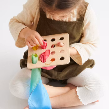 Liten vävram med sidentyg  - från Sarah's Silks