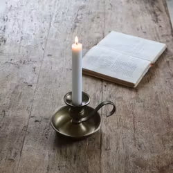Ljusstake antik mässing - Strömshaga