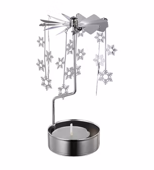 Istind Värmeljushållare änglaspel silver