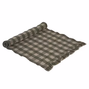 Löpare Rutmönster Grön