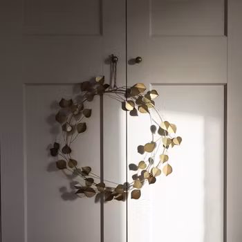 Lövkrans Antik mässing